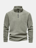Men's Quarter-Zip Vintage Knit Sweater | Winter
