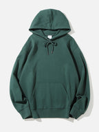Men's Drawsting Winter Plain Hoodie | Gym