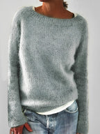 Women's Long Sleeve Ribbed Knit Sweater | Winter