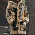 Women's Long Graphic Oversized Cardigan | Hooded