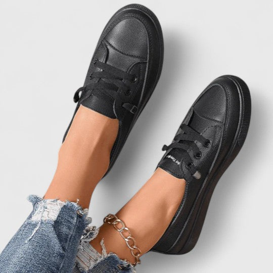 Women's Casual Lace Up Sneakers | Flat