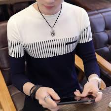 Men’s Printed Crew Neck Sweater | Long Sleeve