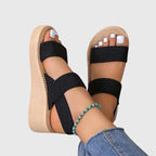 Women's Elegant Thick Sole Platform Summer Sandals | Ankle Strap