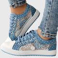 Women's Casual Polka Dot Sneakers | Lace Up