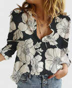 Women's Summer Relaxed Fit Button Down Shirt | Long Sleeves