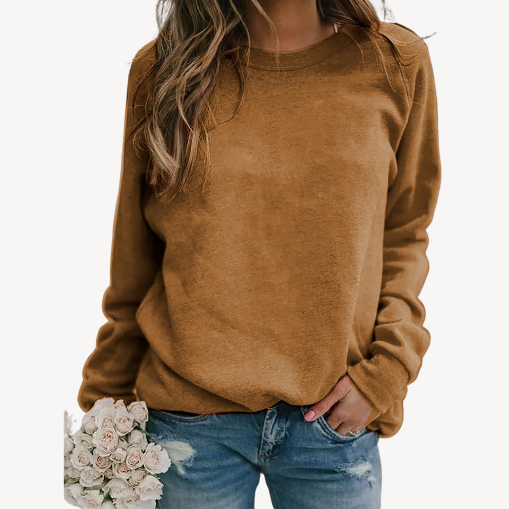 Women's Long Sleeve Crew Neck Sweater | Winter