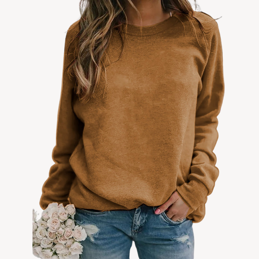 Women's Long Sleeve Crew Neck Sweater | Winter