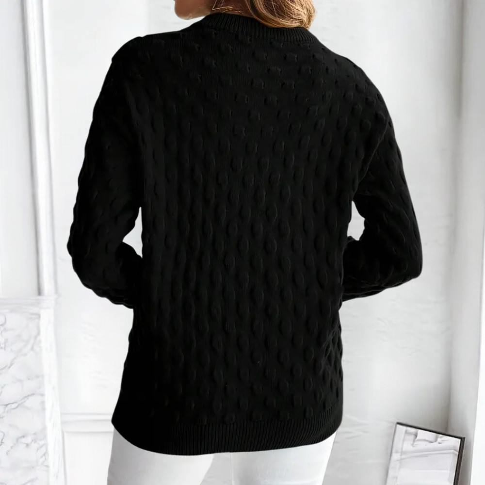 Women’s Warm Knit Sweater | Crew Neck