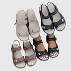 Women's Cutout Hook and Loop Sandals | Ankle Strap