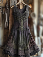 Women's Vintage Sleeveless Midi Dress | Halloween