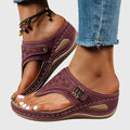 Women's Bohemian Casual Thong Comfort Sandals | Slip On