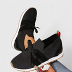 Women's Lace Up Detail Comfort Sneakers | Slip On
