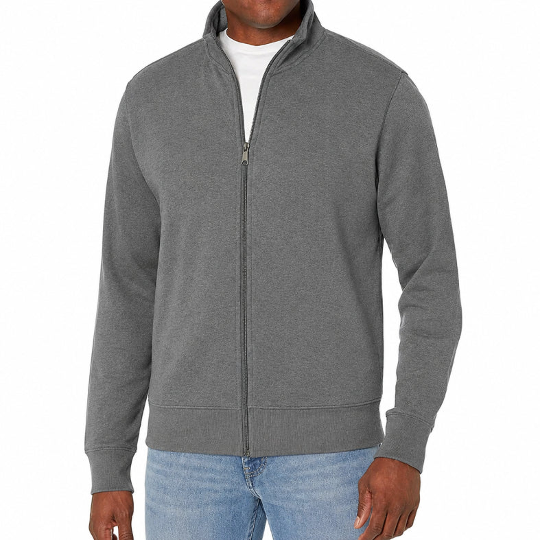 Men's Winter Long Sleeve Zip Up Jacket | Casual