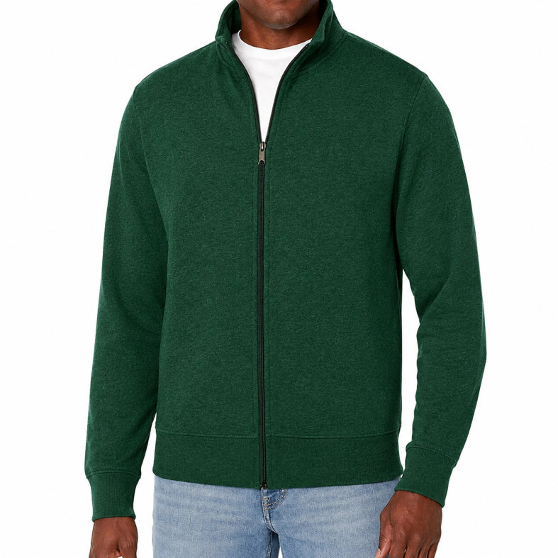 Men's Winter Long Sleeve Zip Up Jacket | Casual