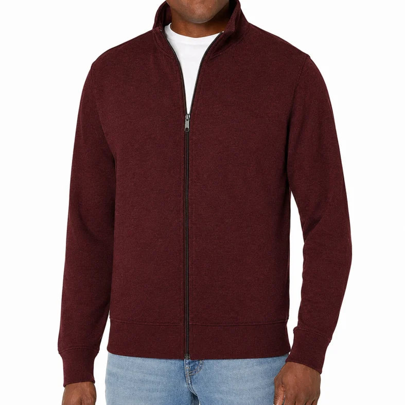 Men's Winter Long Sleeve Zip Up Jacket | Casual
