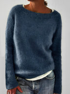 Women's Long Sleeve Ribbed Knit Sweater | Winter