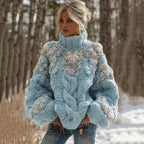 Women's Turtleneck Chunky Knit Sweater | Oversized