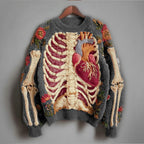 Women's Halloween Embroidered Knit Sweater | Winter