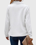 Women's Knit Collar Sweater | Quarter Zip