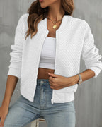 Women's Casual Quilted Bomber Jacket | Stylish