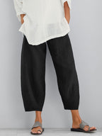Women's Loose Cropped Trousers | Summer
