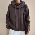 Women's Long Sleeve Oversized Knitted Hoodie | Winter