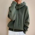 Women's Long Sleeve Oversized Knitted Hoodie | Winter