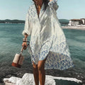 Women's Printed Casual Shirt Dress | Midi