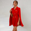 Women’s Work Cape Blazer Dress | Mini