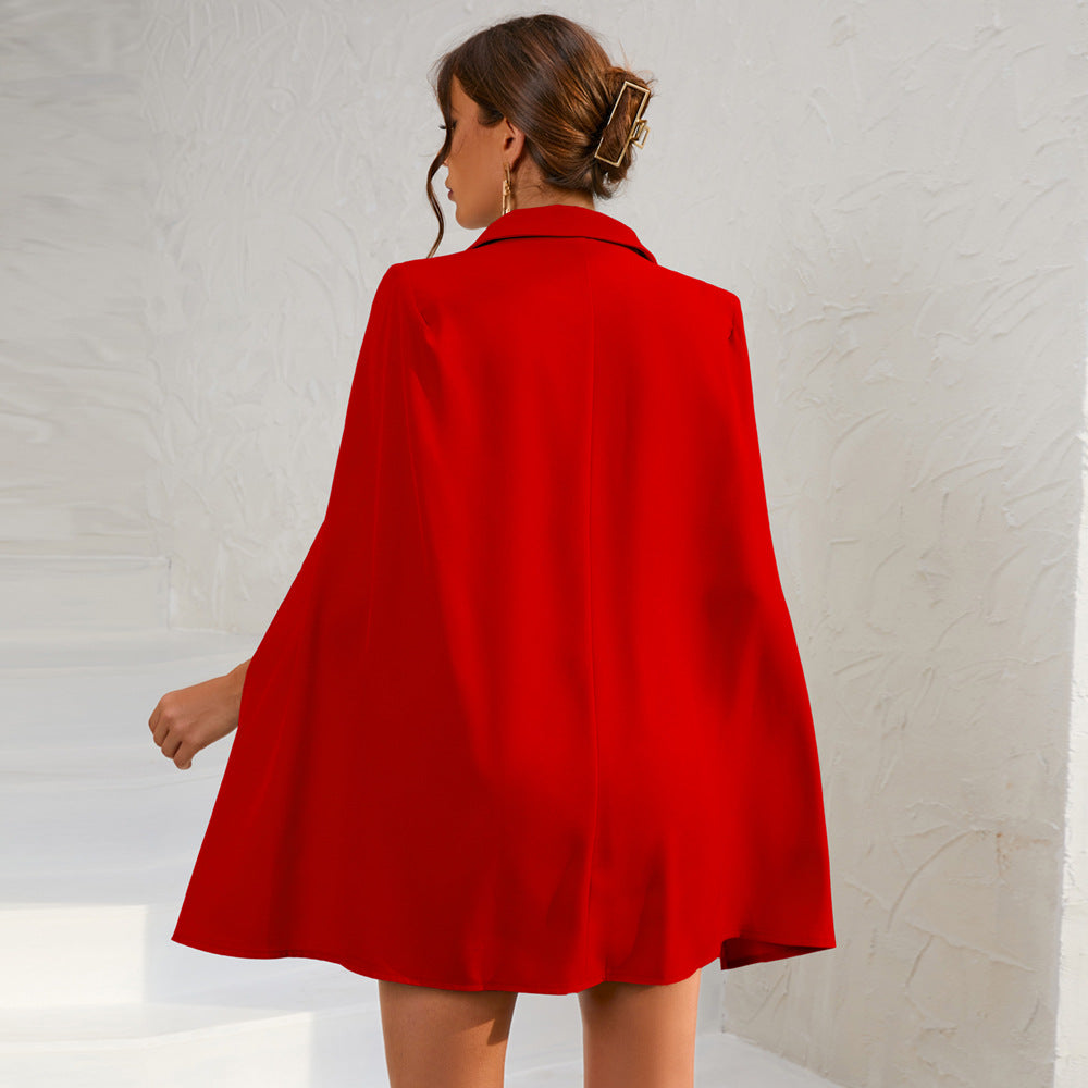 Women’s Work Cape Blazer Dress | Mini