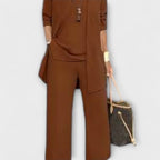 Women's Solid Color Matching Set | Three-Piece