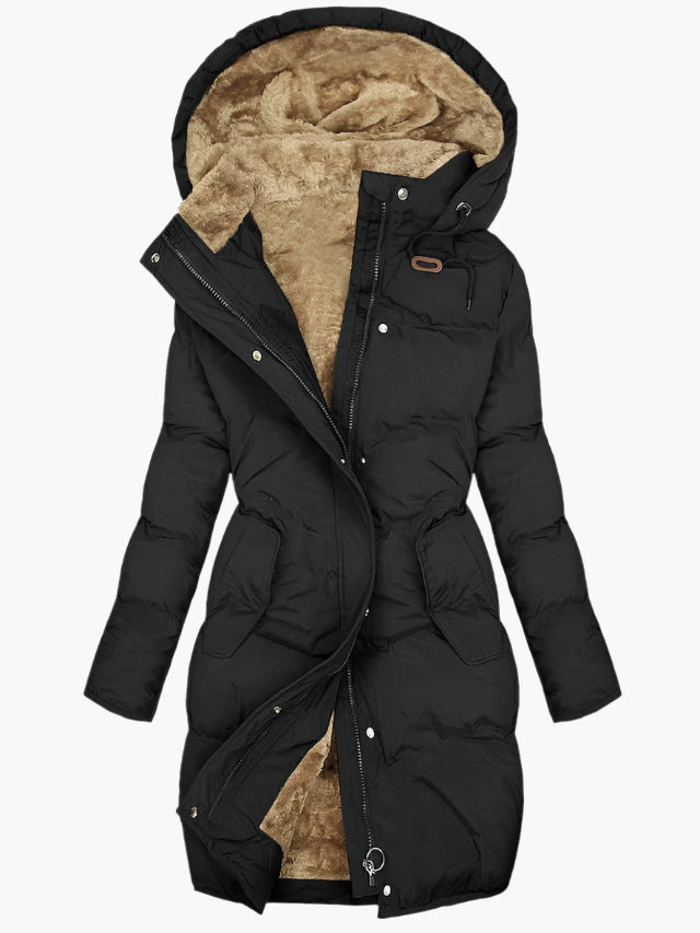 Women's Hooded Winter Puffer Jacket | Long