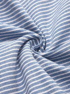 Women's Casual Button Detail Stripe A-Line Dress | Midi