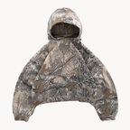 Women's Camo Oversized Gray Hoodie | Streetwear
