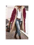 Women's Long Fur Zip Up Jacket | Winter