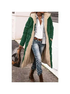 Women's Long Fur Zip Up Jacket | Winter
