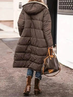 Women's Long Fur Zip Up Jacket | Winter