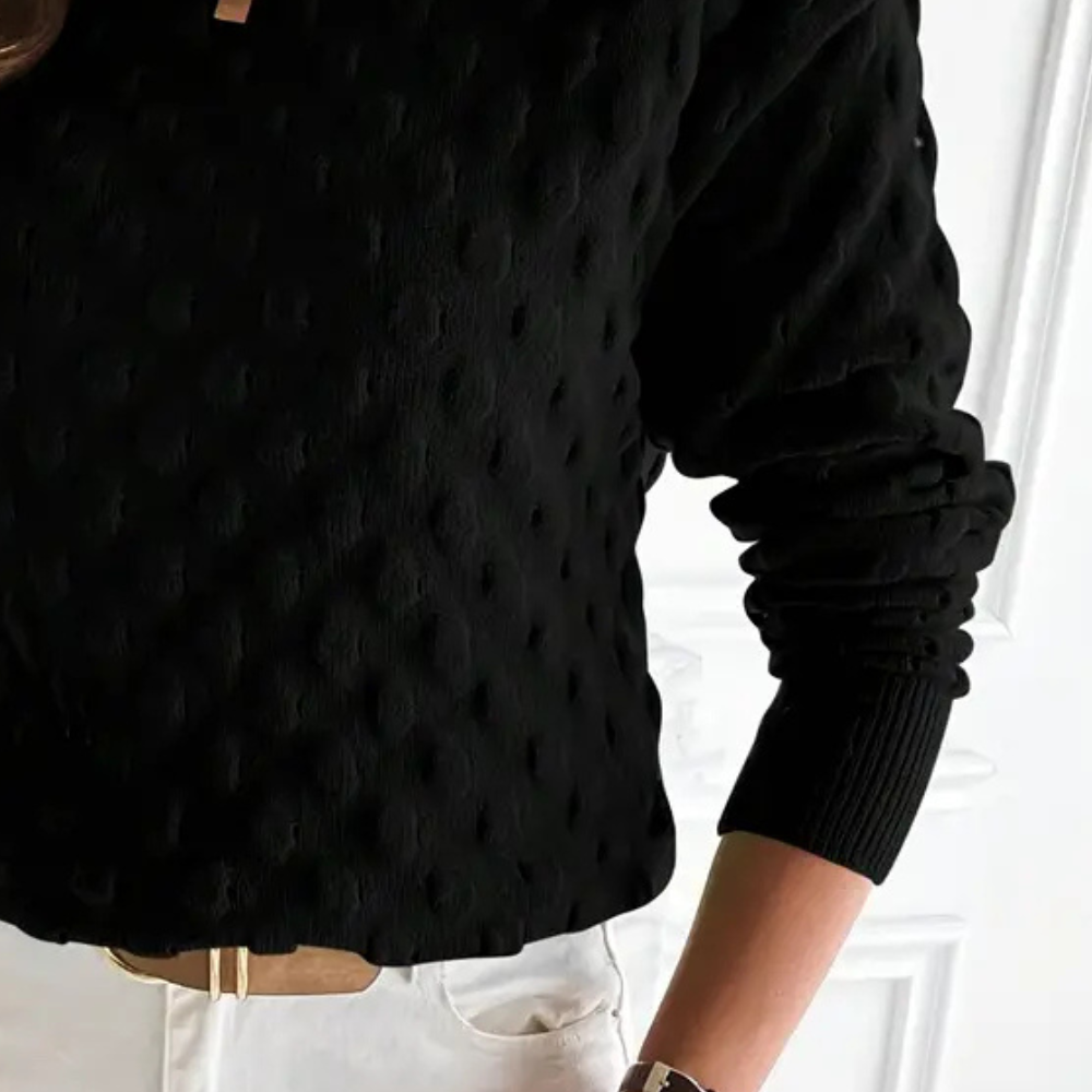 Women’s Warm Knit Sweater | Crew Neck
