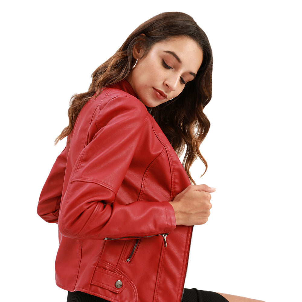 Women's Zip-Front Moto-Style Jacket | Casual