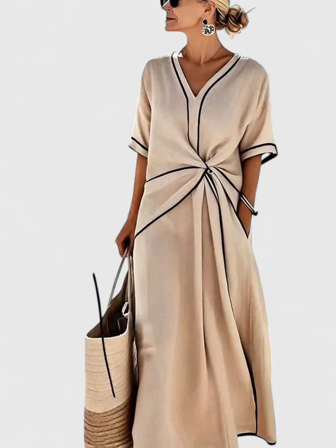 Women's Elegant Summer Relaxed Fit Vacation Dress | Maxi