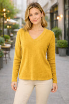 Women's Casual V-neck Sweater | Loose Fit