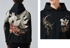 Men's Streetwear Oversized Black Hoodie | Graphic