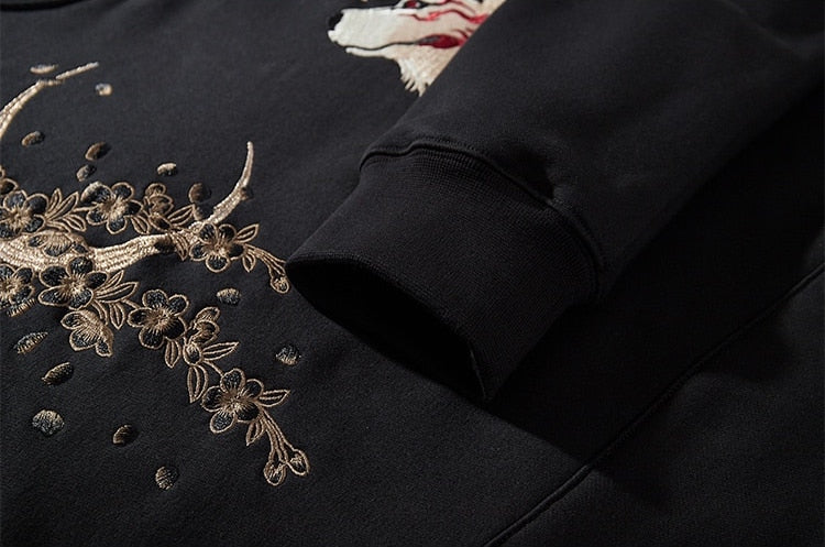 Men's Streetwear Oversized Black Hoodie | Graphic