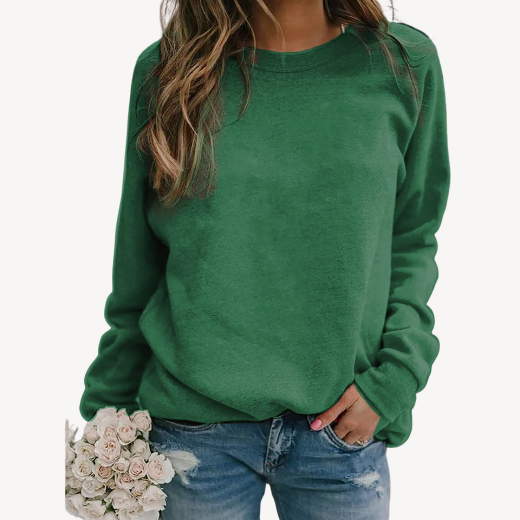 Women's Long Sleeve Crew Neck Sweater | Winter