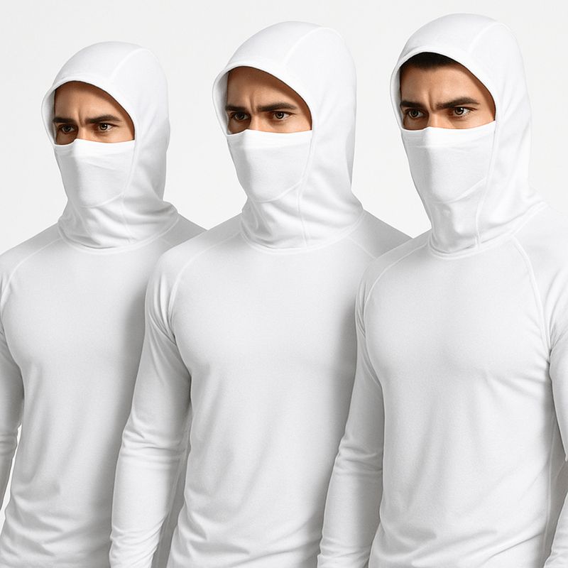 Men's Long Sleeve Balaclava Hoodie | Gym