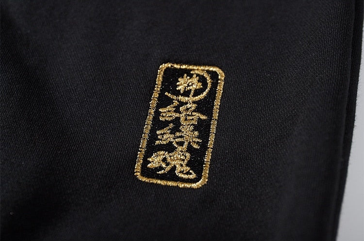 Men's Streetwear Oversized Black Hoodie | Graphic