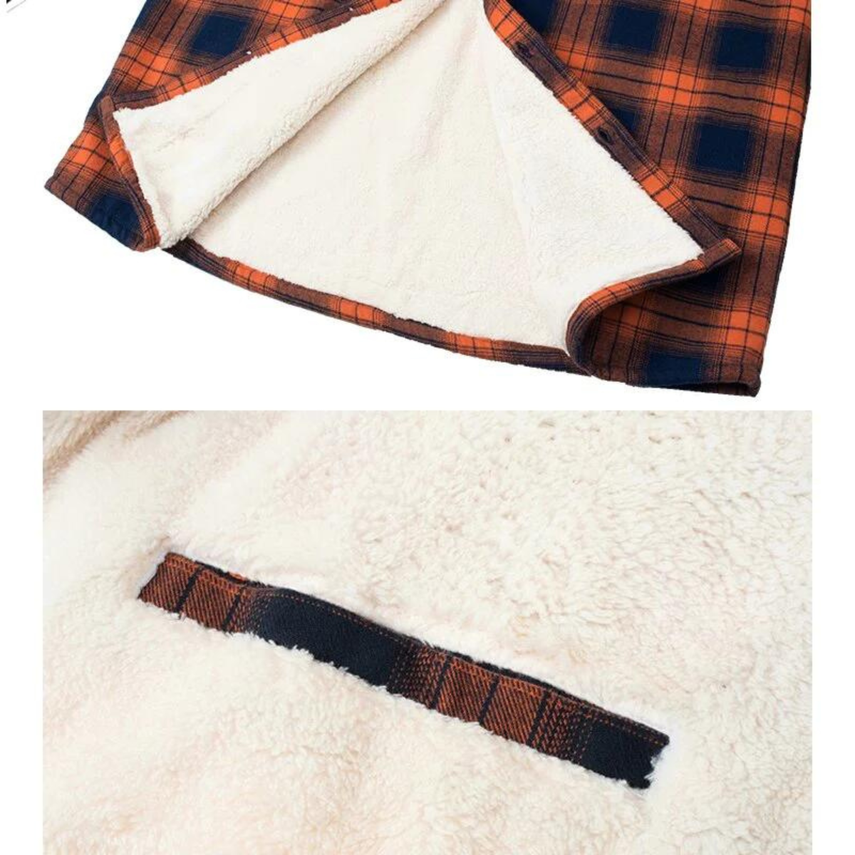 Men's Checkered Long Sleeve Collared Jacket | Winter