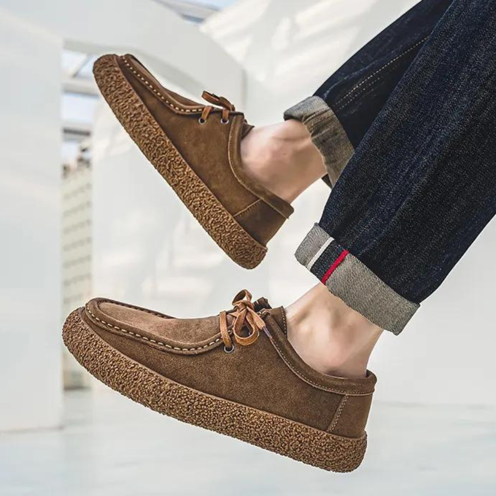 Men’s Lace-Up Casual Shoes | Textured