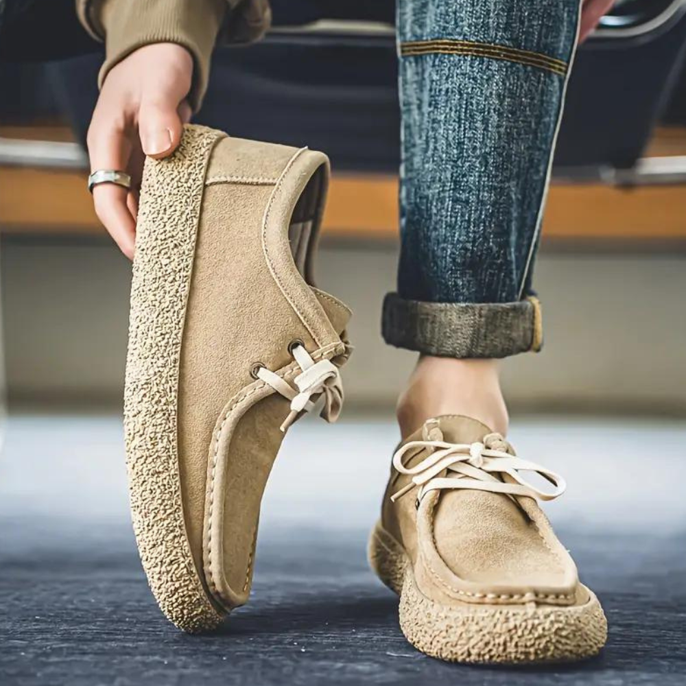 Men’s Lace-Up Casual Shoes | Textured