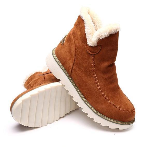 Women's Fold-Over Slip-On Ankle Boots | Winter